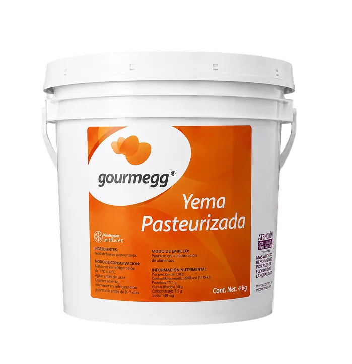 Yema pasteurizada Gourmegg, cubeta de 4 kg